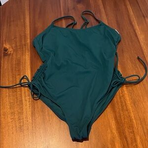 Shade & Shore Teal Swimsuit Large